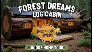 A Man Builds a Cozy Bushcraft Shelter Alone in the Deep Forest
