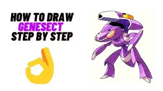 How to draw Genesect pokemon step by step. Very easy. Only for you.