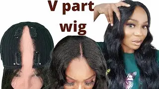 Finally Trying The Trendy V Part Wig / Quick Install / Ft. Celie Hair