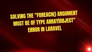 Solving the 