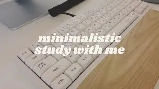 minimalistic study with me | qk65 with cozy jazz bgm