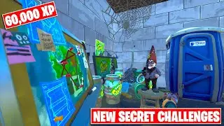 New 60,000 XP Secret Challenges! All Gnomes Secret Hidden Quests (v14.20) - Fortnite Season 4