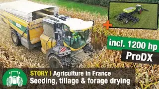 France: Arable farming and forage harvesting | SKY Agriculture EasyDrill, Sulky & 1200-hp ProDX