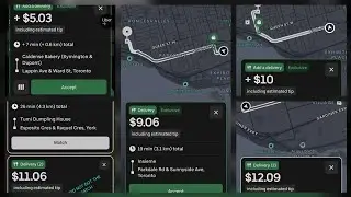 UBER EATS DELIVERY ELECTRIC BIKE TORONTO, CANADA SEPTEMBER 2025