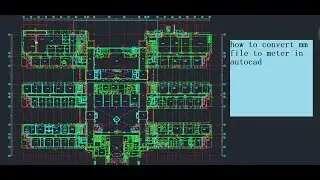 how to convert mm file to meter in autocad