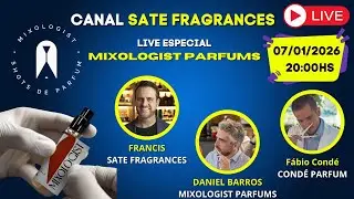LIVE - CONHECENDO a MIXOLOGIST PARFUMS com F&Aacute;BIO COND&Eacute; e DANIEL BARROS #live