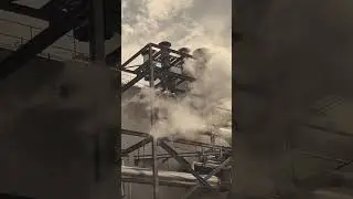 Steam Vent # Silencer in Thermal Plant # Shorts Video #Smoke & Fun # Super heated Steam #Power Plant