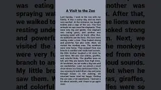 A Visit to the Zoo 🦁🐒 | Easy English Reading Practice | No Sound