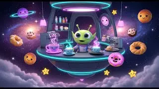 Learn Object Names at the Galaxy Caf&eacute; 🌌☕ | Kids Learning Video | Preschool Educational Fun