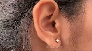 Kite Cut Diamond Stud Earrings | Lab Diamond Kite Cut Earring | Stud Earring    @ourosjewels