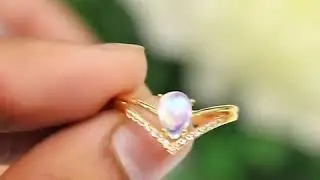 Best 14k Gold Vermeil Moonstone Ring