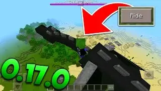 RIDING THE ENDER DRAGON IN MCPE! - 0.17.0 Dragon Ride Addon - Minecraft Pocket Edition