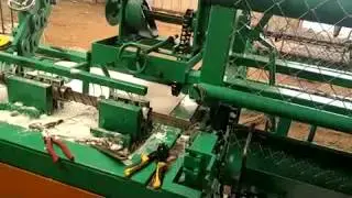 chain link fence machine adjusting video 1