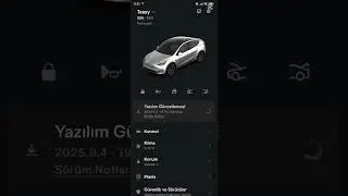 Tesla update 2025.8.4 / Uygulamadan g&uuml;ncelleme #modely