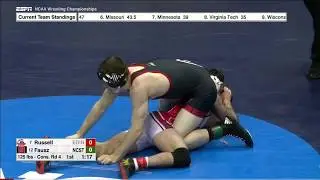 2017 NCAA Wrestling 125lbs: Sean Russell (Edinboro) ve Sean Fausz (NC State)