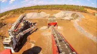 Telebelt Mobile Conveyors- TB200 backfill Mining Vent Shaft Collapse Recovery