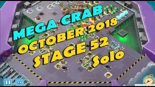 BOOM BEACH, MEGA CRAB OCTOBER 2018, Stage 52 solo