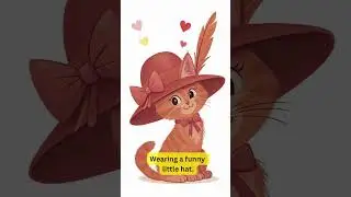 The Happy Cat Song | Funny Little Hat | Cute Kids Rhyme