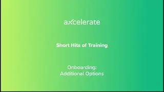 Onboarding Series Ep.2 - Additional Options