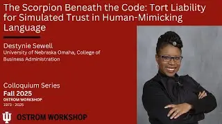 11/3/25 Colloquium: Destynie Sewell