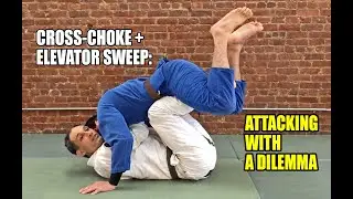 Cross-Choke / Elevator Sweep - Attacking with a Dilemma (BJJ)