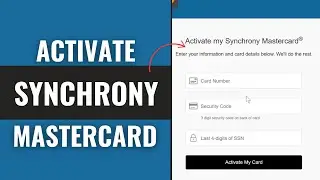 How To Activate Synchrony Mastercard