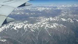 Beautiful Flight View From Canada To India With Relaxing Music | Nature Lovers | @NatureLovingWoman