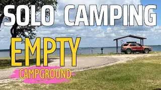 Solo camping trip in the 4runner at an empty campground