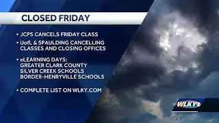 School closings in Kentucky, Indiana on Friday
