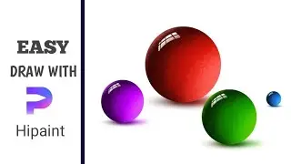 Easy 3D Ball Drawing Tutorial in HiPaint! (Beginner Friendly)
