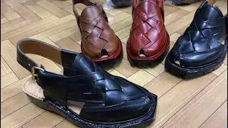 Pashtuns' Pride ; The Traditional Peshawari Chappal 🥰✨ #culture #handmade #leather #uniquebrand 