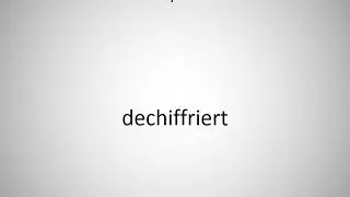 How to say decipherability in German? (Dechiffrierbarkeit)