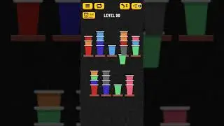 Cup sort puzzle - Gameplay - Level 90