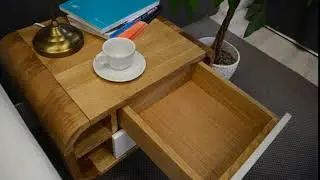 Side Table. Oak Studio Designs Furniture. All Beautiful Things Are... Curved...