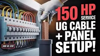 Detailed Video Instructions for 150 Hp Service UG Cable Working and Panel Board Fitting 🔌💡#work