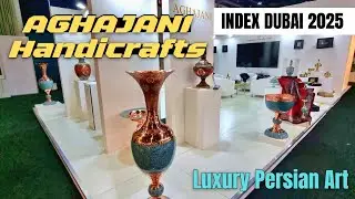 Aghajani Handicrafts at INDEX Dubai 2025 | Luxury Persian Turquoise & Copper Art