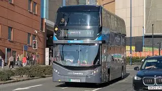 MAXED AT 45MPH!! NX Coventry E091 LG72ECE BYD/ADL D8UR Enviro400City On Route CV-X1 