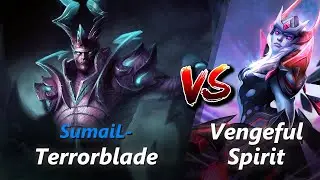 How to Terrorblade safelane vs Vengeful Spirit/Earthshaker (feat. SumaiL-) | First 10 minutes