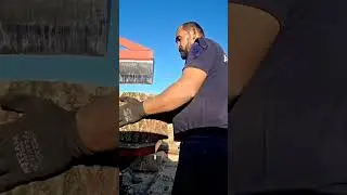 #logsplitter firewood process