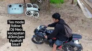 Тестовый режим следования DJI Neo на скорости 40 км/ч ⁉️❔❔