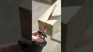 Clean Notch In A 4x4 Post Using Sawzall #shorts