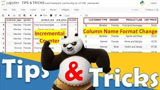 Python Pandas Tips & Tricks|Creat Cumulative Sum & Incremental Counter Variable|Format Columns' Name