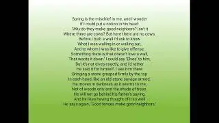 Mending Wall by Robert Frost