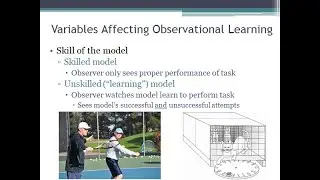 PSYC 370 Video Lecture - Variables Affecting Observational Learning