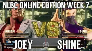 SFV CE Grand Finals - Joey (R. Mika/Urien) vs Shine (Ibuki) @ NLBC Online Edition #7