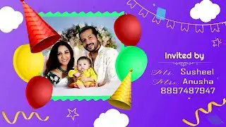 Latest Birthday Invitation video | birthday invitation video | baby boy n girl birthday invitation