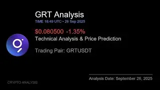 GRT (GRTUSDT) Technical Analysis - Price Prediction & Buy or Sell September 26, 2025