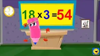 School Tutorial | 18 Times Table Twice | Kids Songs With Lyrics