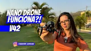 Testamos o Mini Drone V42 🚁 | Até que se Saiu Bem 👍