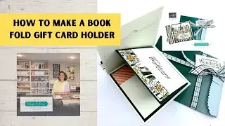How to Make a Book Fold Card into a Gift Card Holder